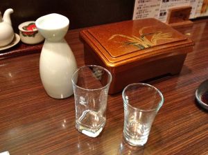 After the soul-draining visit to the Peace Museum Lisa and I needed some Hiroshima sake and anago to soothe the sorrow.