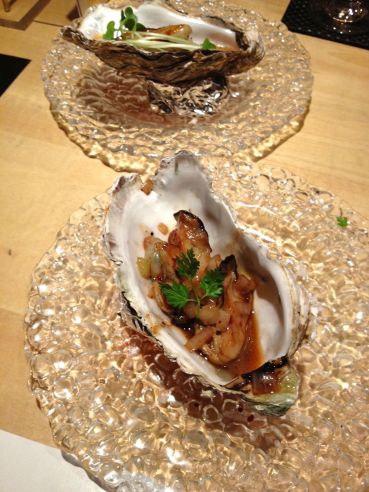 After returning to the mainland Lisa's relatives took us out to dinner to a wonderful restaurant. The oysters were delicious. While these were served grilled, I preferred them raw.