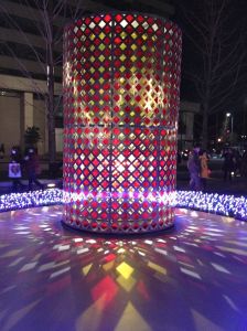 At least we were able to see the beautiful revolving lanterns on Gyoko-dori Avenue.