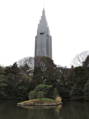 This is the NTT Docomo building, and it is actually located in Yoyogi.